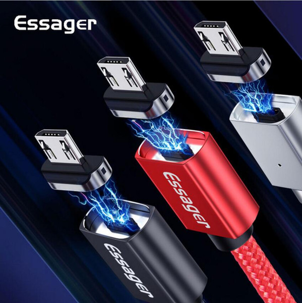 Essager Micro USB Cable Magnetic Charger For Samsung Xiaomi Huawei LG 2.4A Fast Charge Magnet Charging Data Cord Microusb Cable