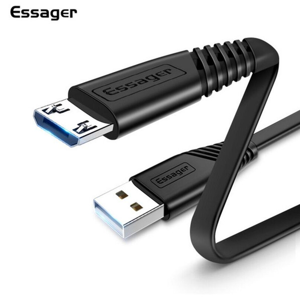 Essager Flat Micro USB Cable For Xiaomi Redmi Samsung 2.4A Fast Charging Microusb Data Charger Cord Android Mobile Phone Cables