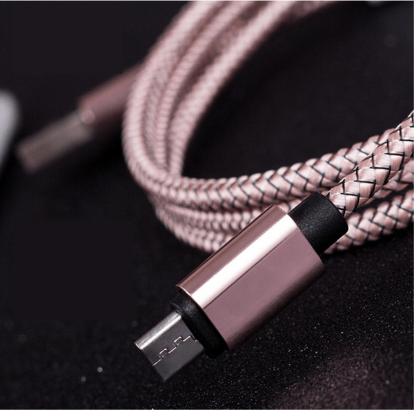 1M/2M/3M Fast Charge Cable Compatible with Lightning Type-c Android Charging Wire Durable Long Braided Data Sync and Fast Charge For iP8 xs