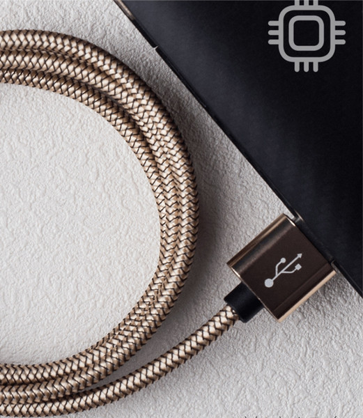 Free Ship 1M/2M/3M Fast Charge Cable Compatible with Lightning Type-c Android Charging Wire Durable Long Braided Data Sync and Fast Charge