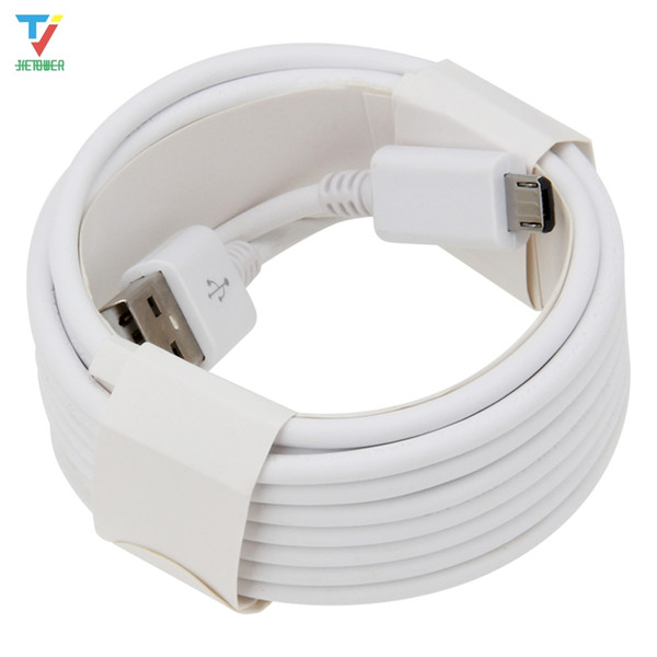 500pcs 1m 2m 3m S4 White Round LineTypec white circle Charging line fit for Android micro usb 5pin type-c for General purpose high quality