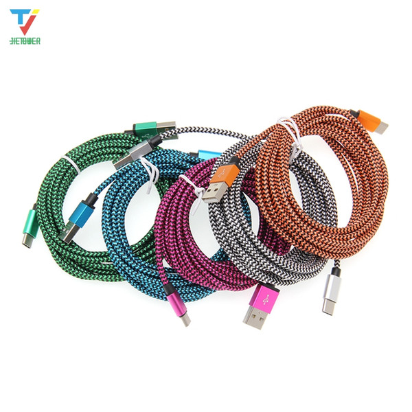 500pcs snake's grain data line charger 1m 2m 3m For Android pin5 type-c Fast Charger USB-C Cord Micro USB Type C Cable For Phone Cable