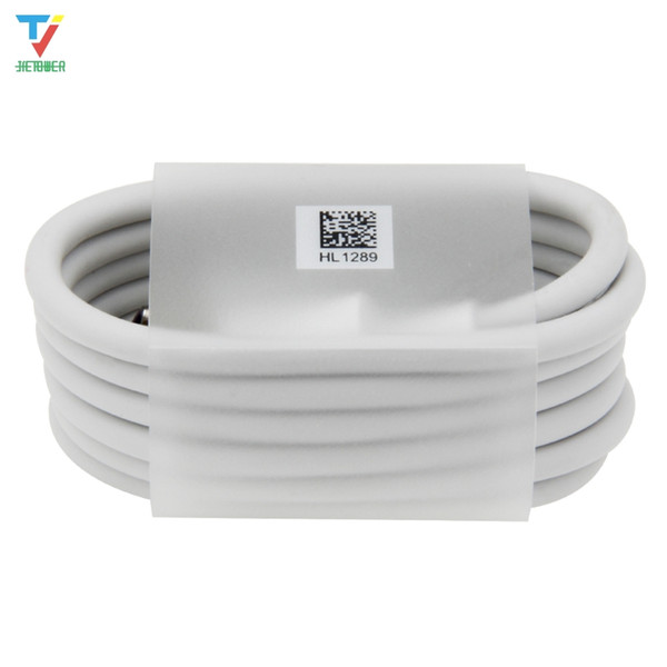 100pcs/lot 1m Typec Super Charging Data Cable white round Type-C usbC Data Charger Cable For Samsung sony xiaomi