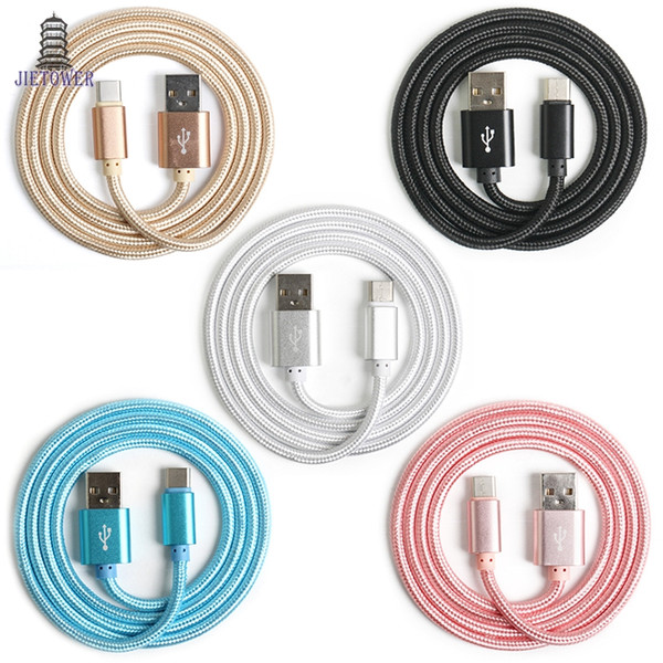 100pcs/lot USB Cable Micro USB/Type-C Fast Charge Data Cable Android Charging Cable Mobile Phone Cables For Samsung huawei