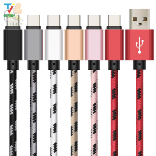 1000pcs 1m 2m 3m long Fast Charging USB Cables Micro Usb/typeC Cable Android Mobile Phone Data Sync Charger Cable for Samsung S7 s8 Cord