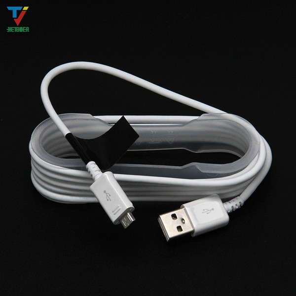 500pcs/lot 1.5m Note4 white circular charging data line with inner bracket neutral fine imitation suitable for Android micro usb 5pin type-c