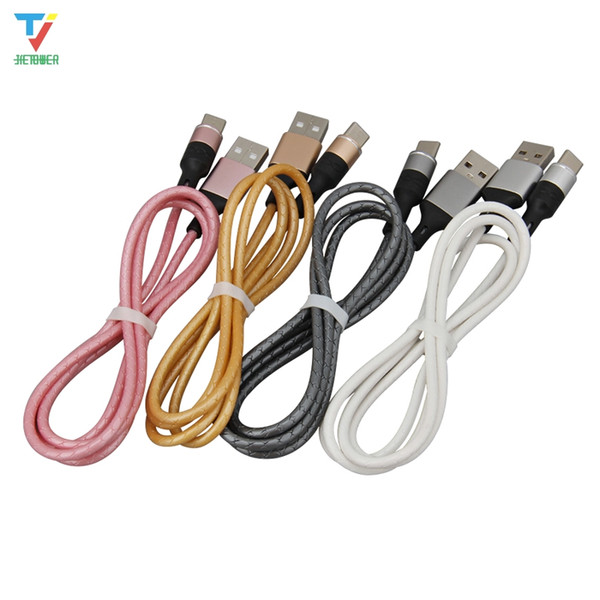 500pcs/lot 1m sky pillar data line Charging data line fit for Android micro usb 5pin type-c for Samsung General purpose high quality