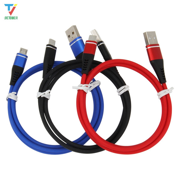 300pcs/lot 1m 2m 3m New fishing line cable Charging data line fit for Android micro usb 5pin type-c for Samsung General purpose