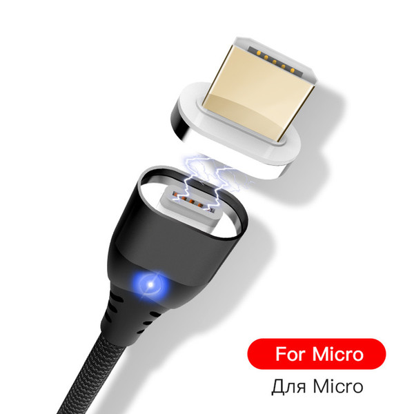 Micro USB Magnetic Cable 3A Super Fast Charging Micro USB Android For Samsung Xiaomi Magnet Charger Cables Wholesale