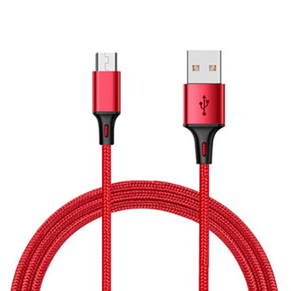 2.4A Nylon Micro USB Fast Charge Cord Line For Samsung S7 S6 Edge Charging Sync Data Cables