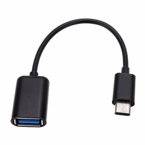 New Type C OTG Cable Adapter USB 3.1 Type-C Male to USB 2.0 A Female OTG Data Cable Cord Adapter White/Black 16.5cm 500pcs/lot