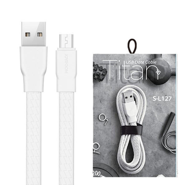 JOYROOM Type C Usb Cable S-L127 1M 3Ft Flat Wire Sync Data & Charging USB Cable with Retail Package for Samsung Huawei LG