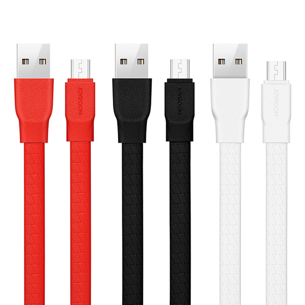 JOYROOM Micro Usb Cable 1M 3Ft Flat Wire Sync Data & Charging USB Cable with Retail Package for Samsung Huawei LG