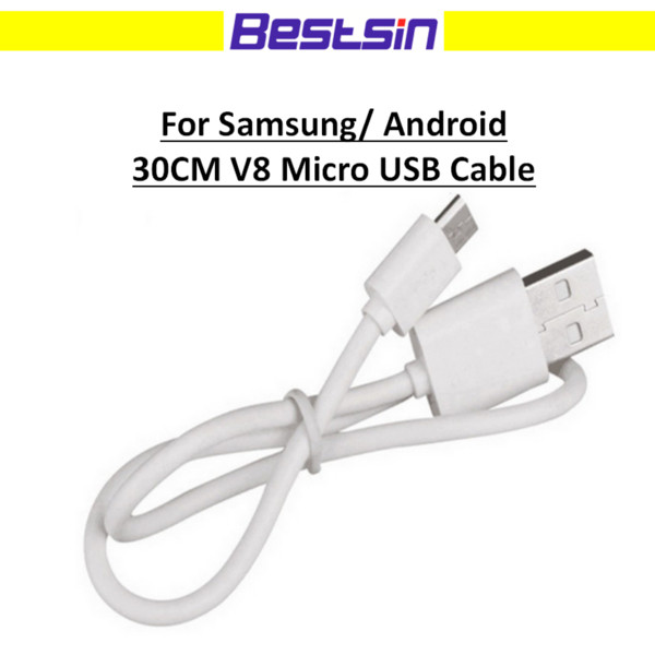 Bestsin Cell Phone Cable For Samsung/ Android 30CM V8 Micro USB Cable High-quality Universal Hot Sales cable Free Shipping by DHL