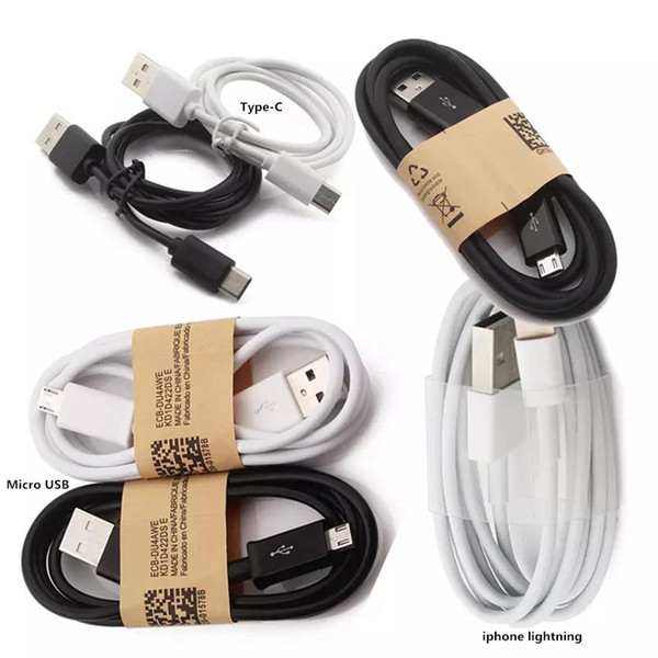 In Stock Factory Wholesale 1M 3Ft Type-C Micro USB Data Sync Cable Charging Charger Cables Wire Cord Leads with DHL Fast Shipping