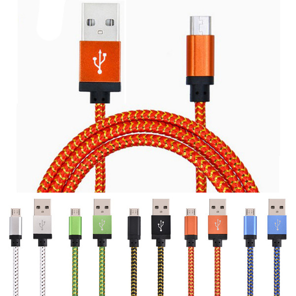 In Stock New Hot Sale Micro V8 USB Cable Portable Charger Cables Charging Cord Weve Android For Samsung 1M 2M 3M