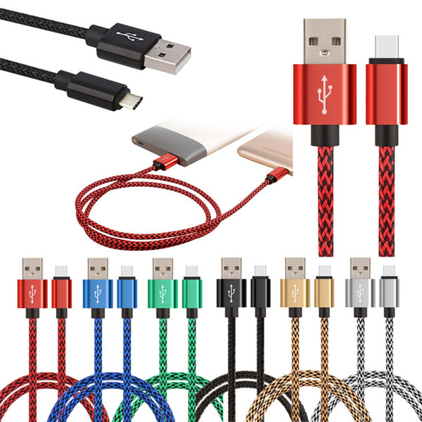 New Hot Sale 3FT 6FT 10FT Micro USB Cable Braided Fabric Charging Cables For S7 Edge S6 Edge LG Smart Phones In Stock