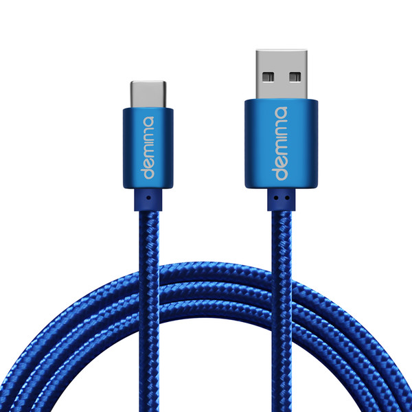 Deminna High Speed USB Type C Cable Micro USB Cable Braided Nylon 1.2M Tough Cloth For Android Smart Phone