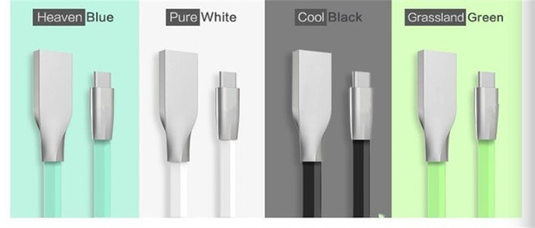 Deminna Brand Good Quality Zinc Alloy Metal USB Cable for Samsung Android Type C HUAWEI 1M With Retail Package