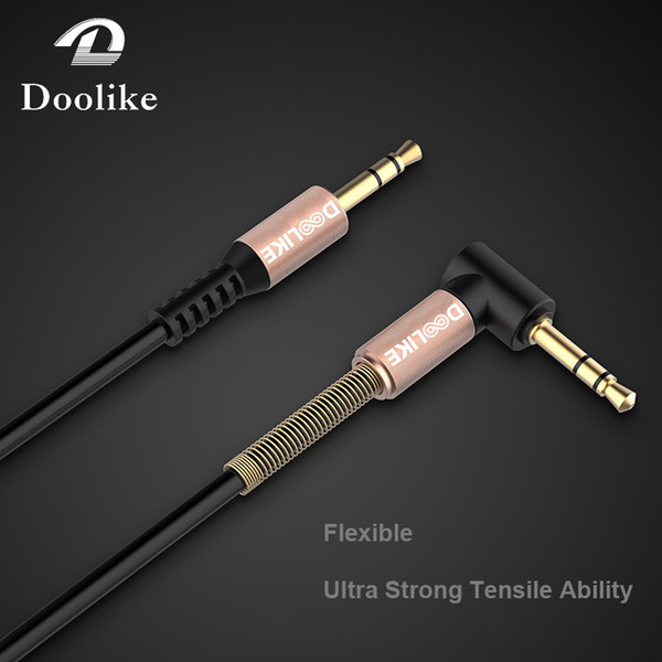 3.5mm Auxiliary Audio Cable AUX Cable Spring AUX Extension Male to Male For Samsung phone PC MP3 Headphone Speaker