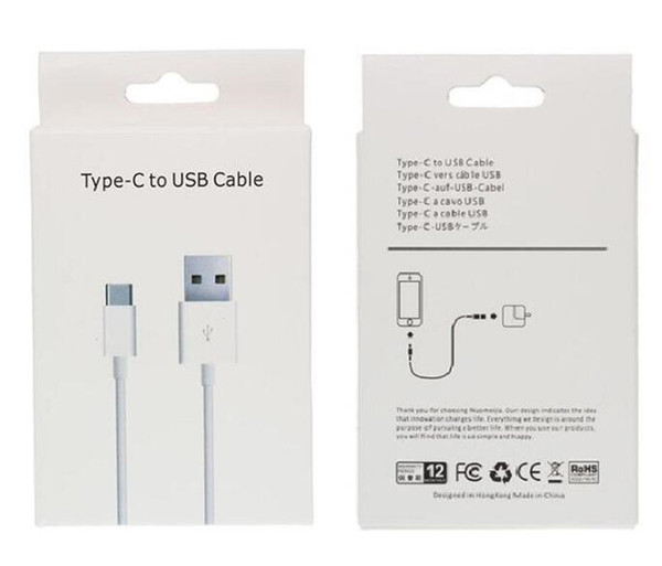 3A Type-C Micro USB V8 Charger Cable 1M 3Ft Sync Data Cable Cords For Samsung S8 S9 S7 With Package