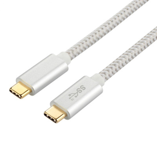 USB Type c Data Cable male to male metal shell woven mesh Cable For MacBook USB-C Cable 1M 2M