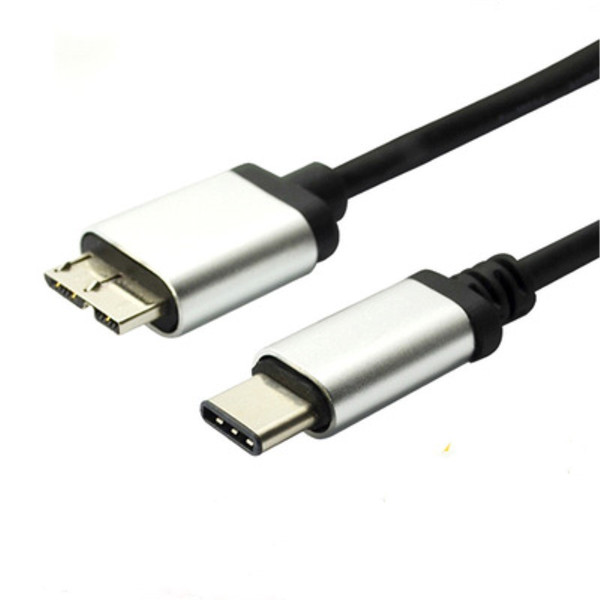 Usb 3.1 type c to micro usb3.0 B public aluminum HDD Data Cable USB 3.1 data cable Suitable for computers