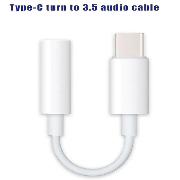 For iPhone 11+ version Type C to 3.5mm Male Headphone Jack Adapter 10cm AUX Audio Cable For Cellphone