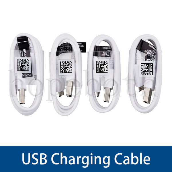 Micro USB2.0 Cable Durable 1.2m 2.0A Fast Charging Data Lines For Samsung S6 S7 HTC Android Phones Cord With Packaging