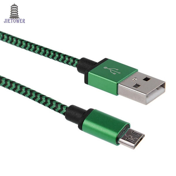 500pcs/lot 1M 3FT Aluminium Fabric Type-C usb cable Date Sync Charger Cable for SamsungS8 S9 HTC xiaomi huaweiP9 P1