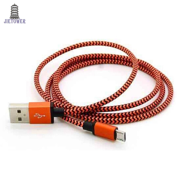 300pcs/lot 1M 3FT Aluminium Fabric Type-C usb cable Date Sync Charger Cable for SamsungS8 S9 HTC xiaomi huaweiP9 P1