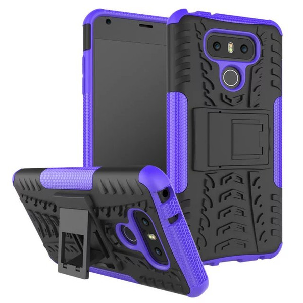 10PC New Cellphone armor Case for LG G6 TPU+PC dual layer Neo Hybrid shockproof heavyduty holder cover for LG G6 case