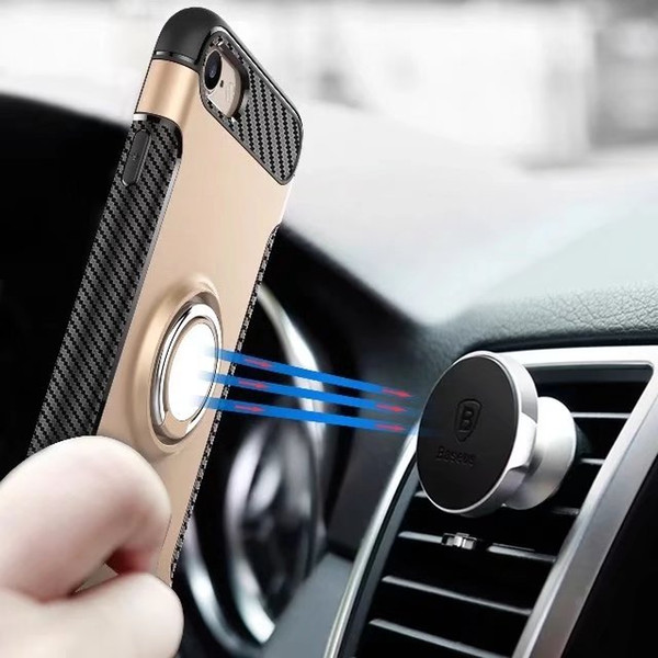 New Summer stand ring Case For iphone7 iPhone 6s Car holder Phone Case TPU Silicone cover for iphone6s plus 7Plus