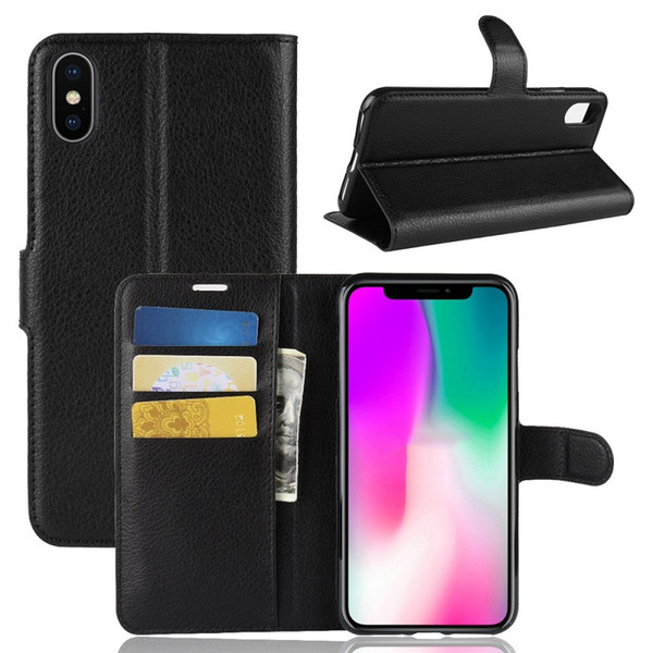 DHL free Bookcover For iphoneXS Max Luxury Leather Flip wallet cover for iphoneXR heavy duty adsorbtion cover