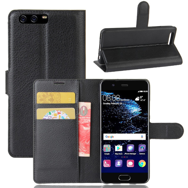 10pcs Flip Wallet Case For Huawei P10 P10 Plus TPU Leather Crazy horse cover for Huawei P10 case bookstyle with kickstand 2017 new