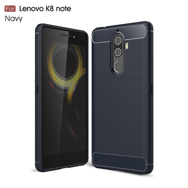 Carbon Fiber Cases For Lenovo K8 Note heavy duty shockproof armor case for Lenovo K8 Note cover 2017 hot sale