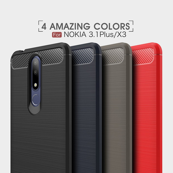 DHL Free Mobilephone cases for Nokia3.1 plus/X3 backcover Soft TPU case for Nokia7.1 plus/X7 cover for Nokia9 Pure view