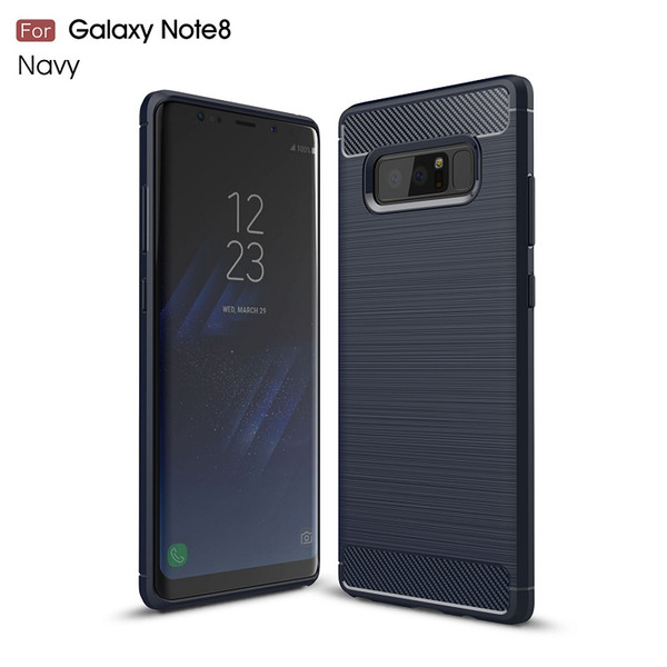 10PCS Cases For Samsung Galaxy Note8 Carbon Fiber heavy duty shockproof armor case for Galaxy Note8 2017 hot sale Free shipping