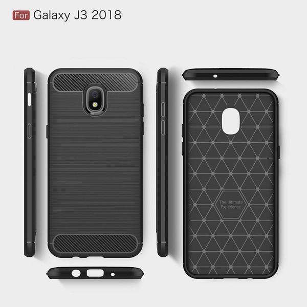 CellPhone Cases For Galaxy J6 2018 J4 J3 J7 2018 backcover Fiber case for J4 plus J6 Plus 2018 cover DHL Free shipping