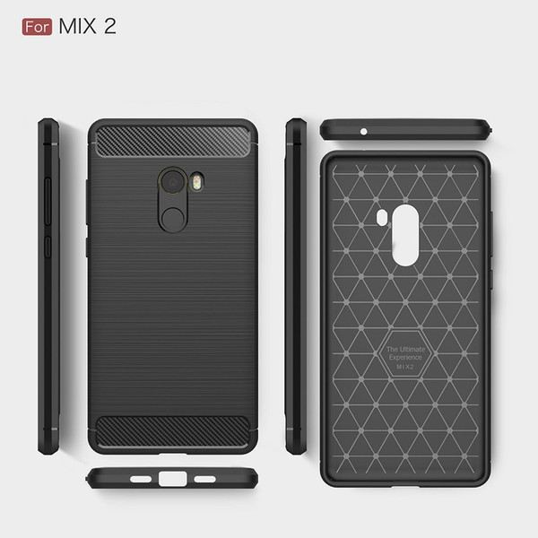 Cases For Xiaomi Mi MIX2 Carbon Fiber heavy duty shockproof armor case for Xiaomi MIX back cover Free shipping