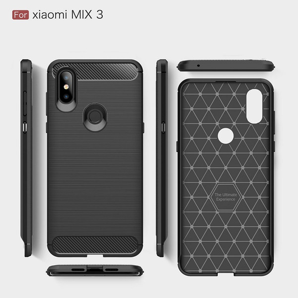 2018 New CellPhone Cases For Xiaomi Mix3 Luxury Carbon Fiber heavy duty case for Mi Max3 cover Free DHL shipping