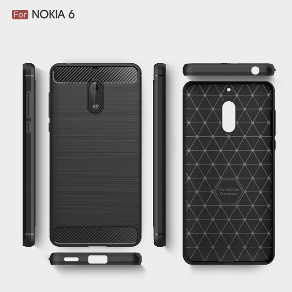 Carbon Fiber Cases For Nokia 6 Nokia 5 heavy duty shockproof armor case for Nokia3 cover 2017 hot sale