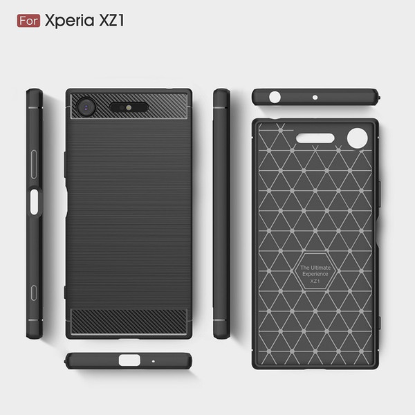 Carbon Fiber Cases For Sony XA1 XA1 Ultra XZ1 heavy duty shockproof armor case for Sony XZ/XZS XZ Premium cover