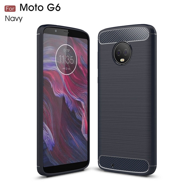 Free DHL Phone Cases For Moto G6 Carbon Fiber Heavy duty shockproof armor case for Moto G6 Plus cover case