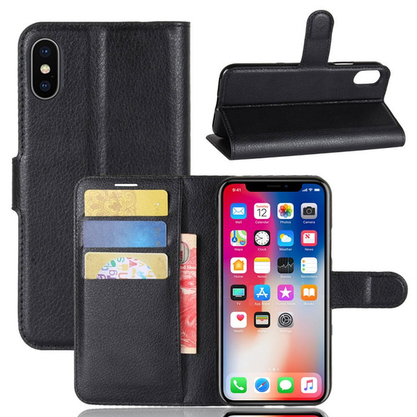 Flip Wallet Case For iphoneX iphone8 TPU Leather Bookcover for iphone6s 6s plus 7plus 5s heavy duty case with kickstand