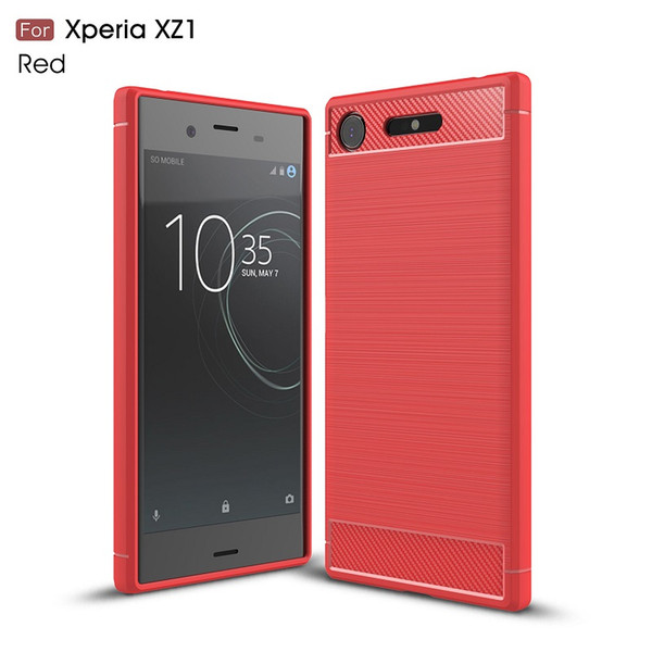 10pcs Carbon Fiber Cases For Sony XA1 XA1 Ultra XZ1 heavy duty shockproof armor case for Sony XZ/XZS XZ Premium cover