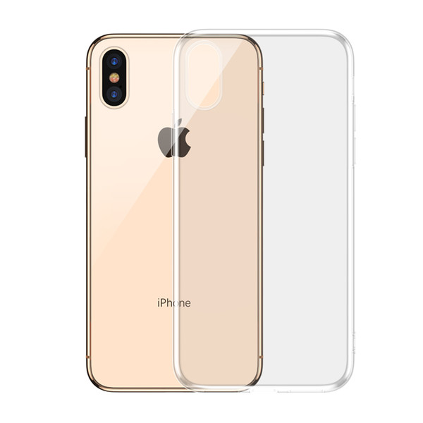 Shock proof transparent case for iPhone XXS XS MAXXR 8 7 6 Plus soft adhesive TPU case transparent cover