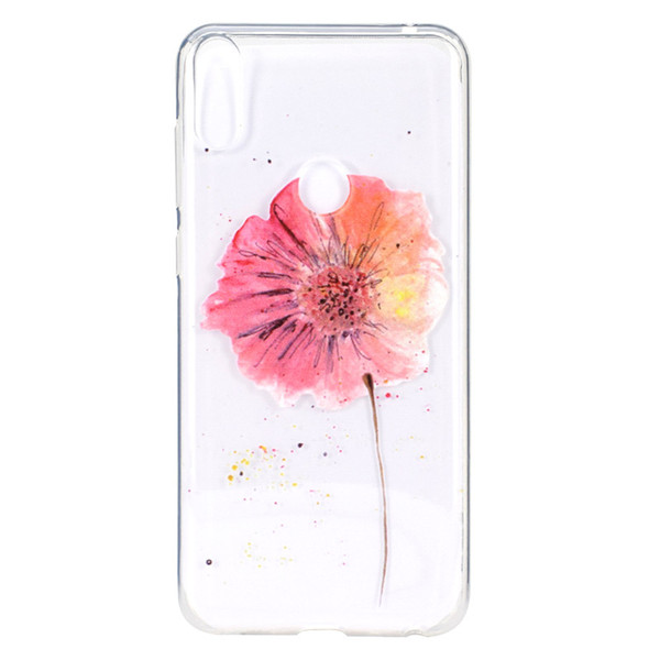 For Asus Zenfone Max Pro M2 ZB633KL Case Cover Transparent Soft TPU Colour decoration Tower bike Butterfly Girl Mobile Phone Cases