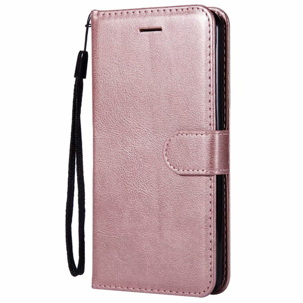 Wallet Case For LG K10 2018 US Version Flip back Cover Pure Color PU Leather Mobile Phone Bags Coque Fundas