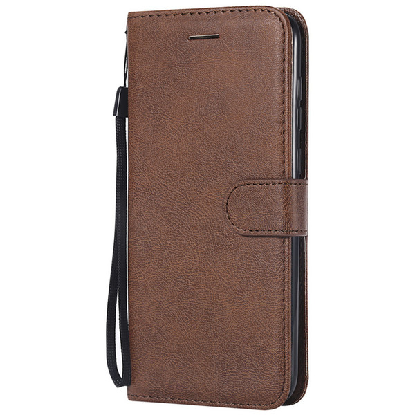 Wallet Case For Huawei Honor 8C Flip back Cover Pure Color PU Leather Mobile Phone Bags Coque Fundas